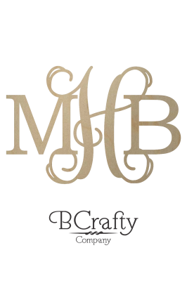 Wooden Monogram Letters