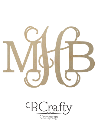 Wooden Monogram Letters