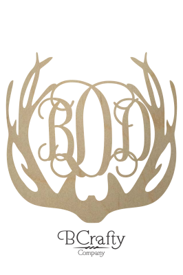 Unfinished Antler Monogram