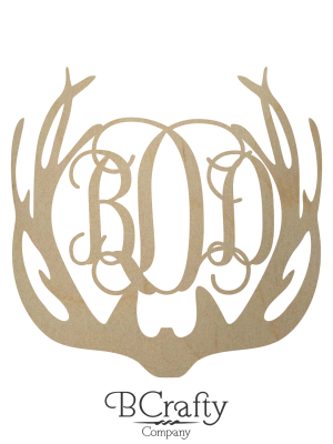 Unfinished Antler Monogram