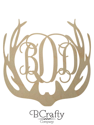 Unfinished Antler Monogram