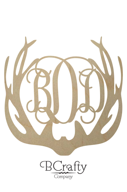 Unfinished Antler Monogram