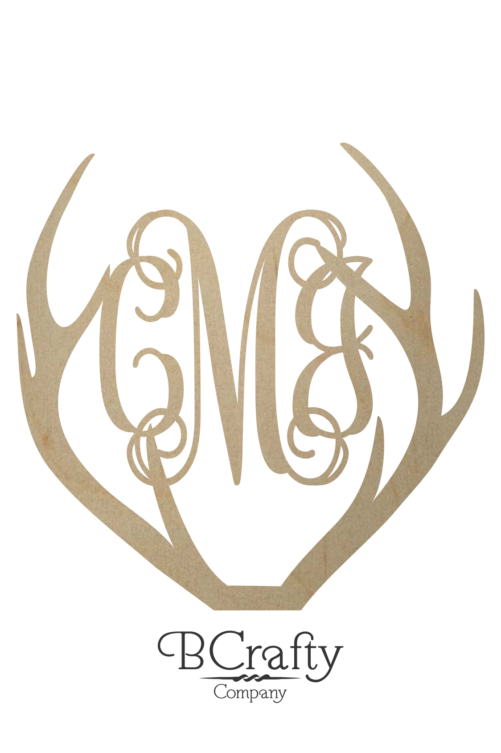 Wooden Antler Monogram cMj