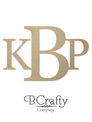 Wooden Initial Monogram