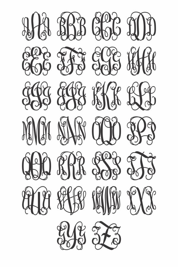 Wooden Monogram - Alphabet