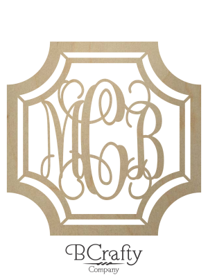 Wooden Monogram Letters