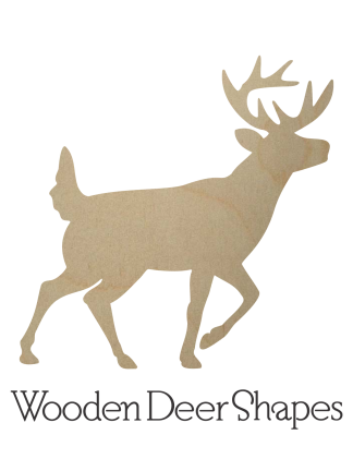 Wooden Deer Cutouts