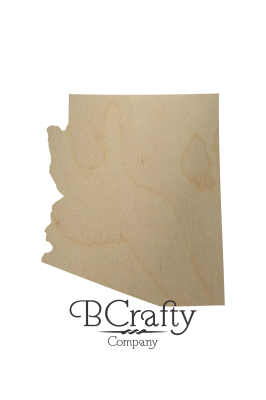 Wooden Arizona State Shape Cutout