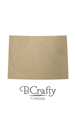 Wooden Colorado State Shape Cutout