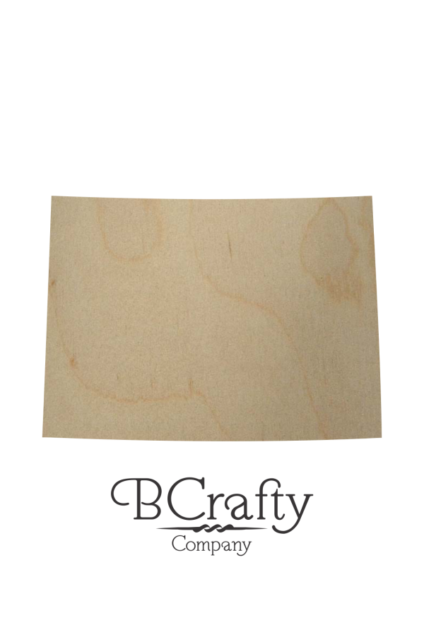 Wooden Colorado State Shape Cutout
