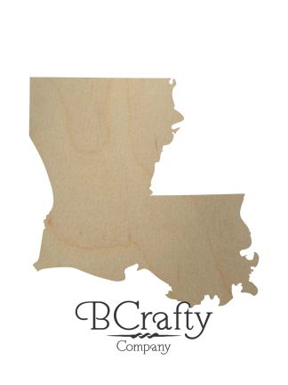 Wooden Louisiana Cutout