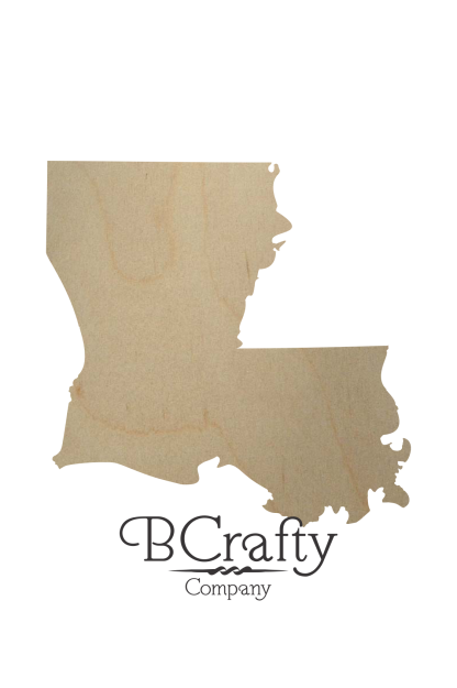 Wooden Louisiana Cutout