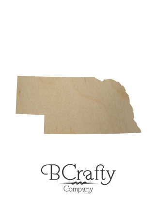 Wooden Nebraska State Shape Cutout