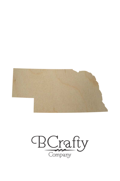Wooden Nebraska State Shape Cutout