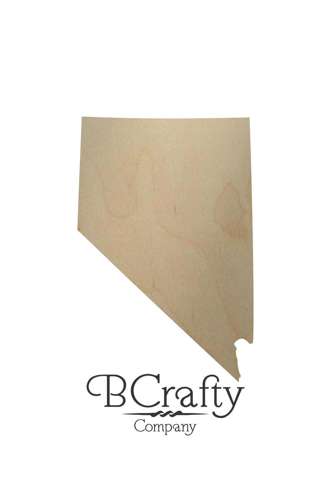 Wooden Nevada  State Shape Cutout BCrafty Company