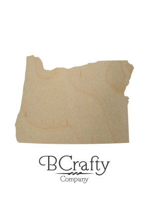 Wooden Oregon State Shape Cutout
