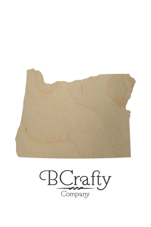 Wooden Oregon State Shape Cutout