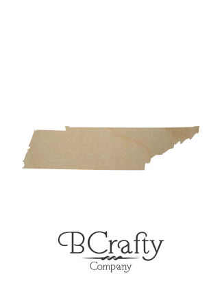 Wooden Tennessee State Shape Cutout