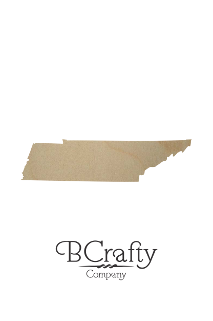 Wooden Tennessee State Shape Cutout