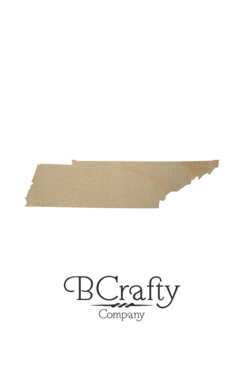 Wooden Tennessee State Shape Cutout