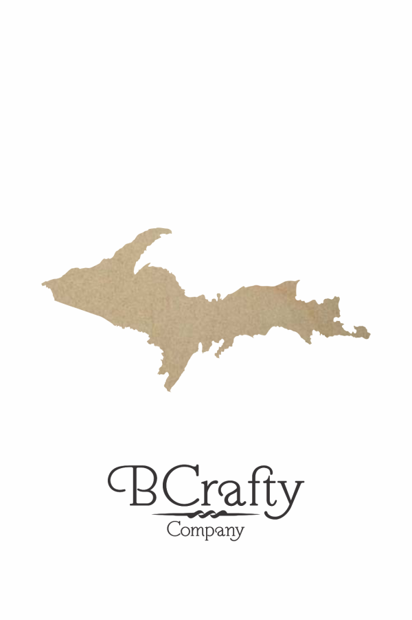 Wooden Michigan State Shape Cutout - Image 3