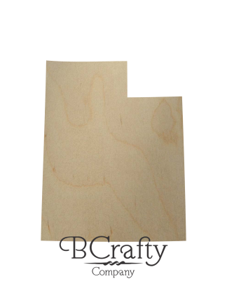 Wooden Utah State Shape Cutout