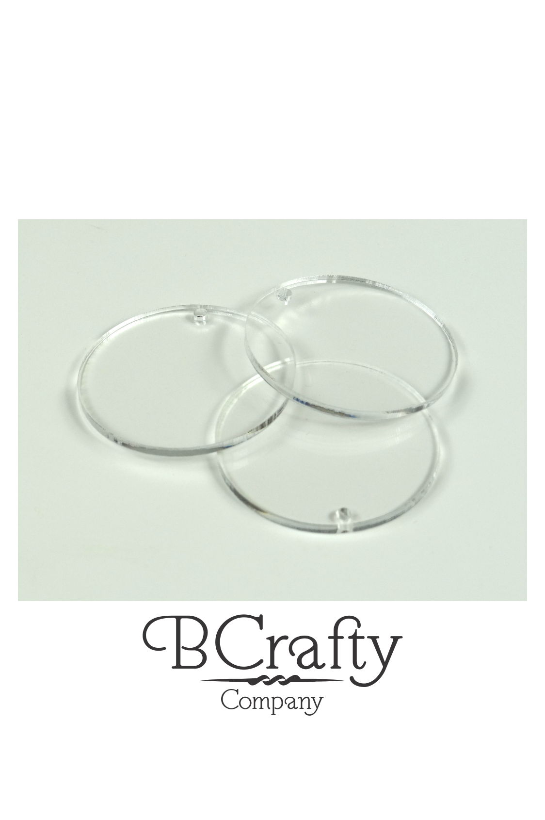 Acrylic Circle Disc Blanks – 6 pack – BCrafty Company