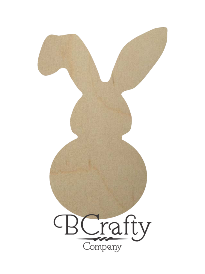 Unfinished Wooden Bunny Cutout