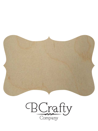 Wooden Plaque Shape – Christina – BCrafty Company