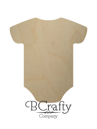 Wooden Baby Onesie Cutout Shape