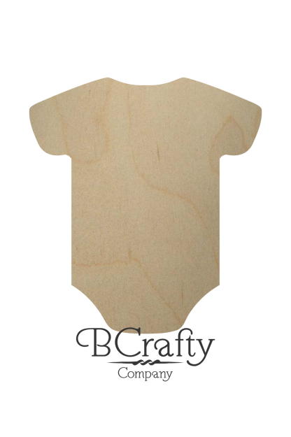 Wooden Baby Onesie Cutout Shape