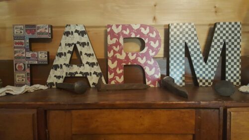 Free Standing Wooden Letters