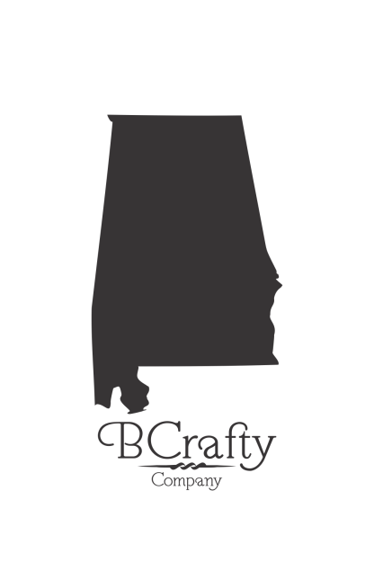Acrylic Alabama State Blanks - 6 Pack