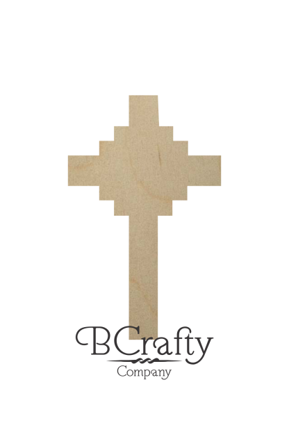 Unfinished Wooden Cross Cutouts - Style 2