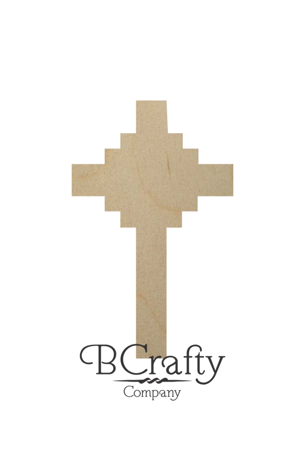 Unfinished Wooden Cross Cutouts - Style 2