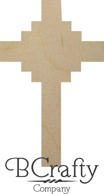 Unfinished Wooden Cross Cutouts - Style 2