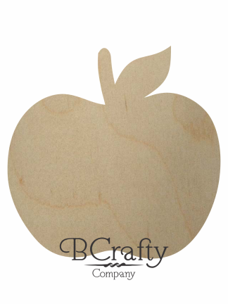 Wooden Apple Cutout