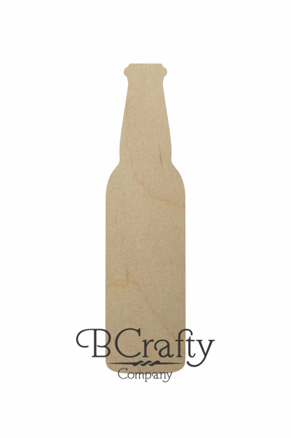 Wooden Beer Bottle Cutout