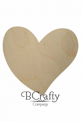 Wooden Heart Cutout