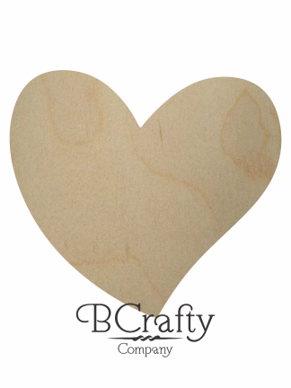 Wooden Heart Cutout