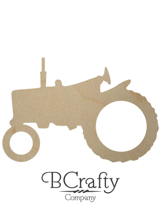 Wooden Tractor Cutout Style 2 A100107 STYLE 2