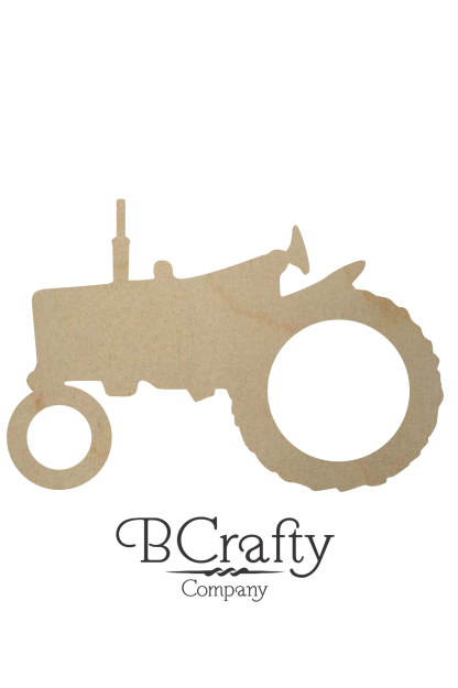 Wooden Tractor Cutout Style 2 A100107 STYLE 2