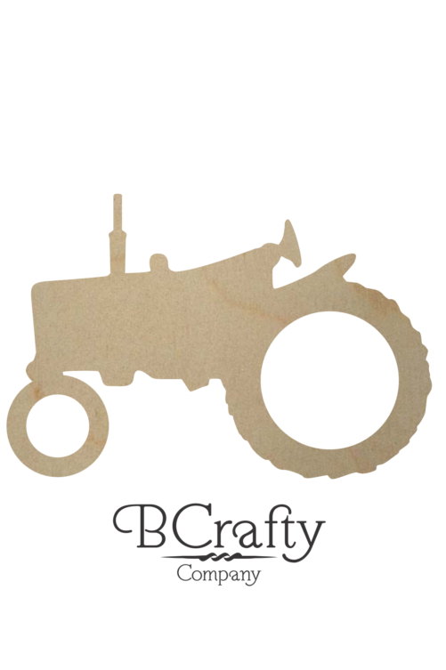 Wooden Tractor Cutout Style 2 A100107 STYLE 2