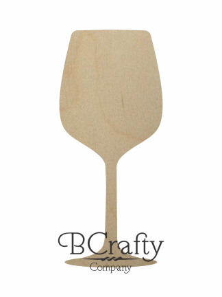 Wooden Wine Glass Cutout