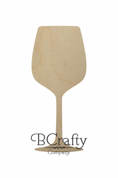 Wooden Wine Glass Cutout