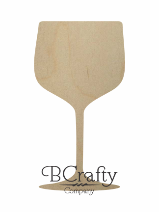 Wooden Wine Glass Shape