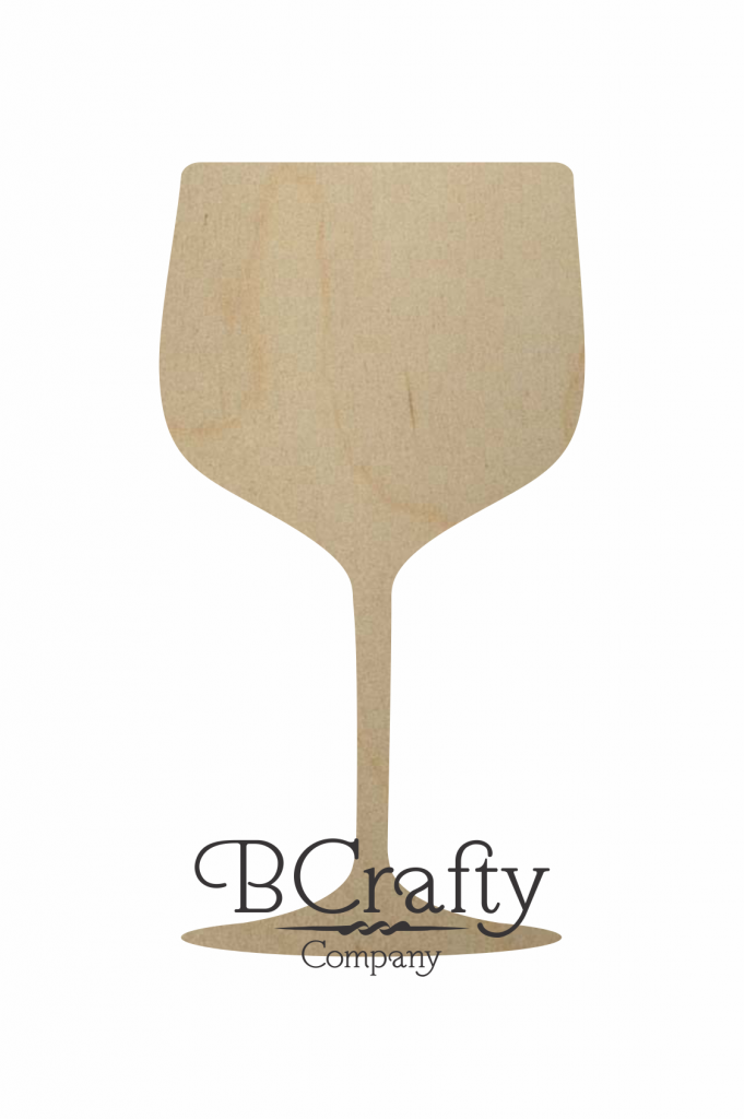 Wooden Wine Glass Shape BCrafty Company