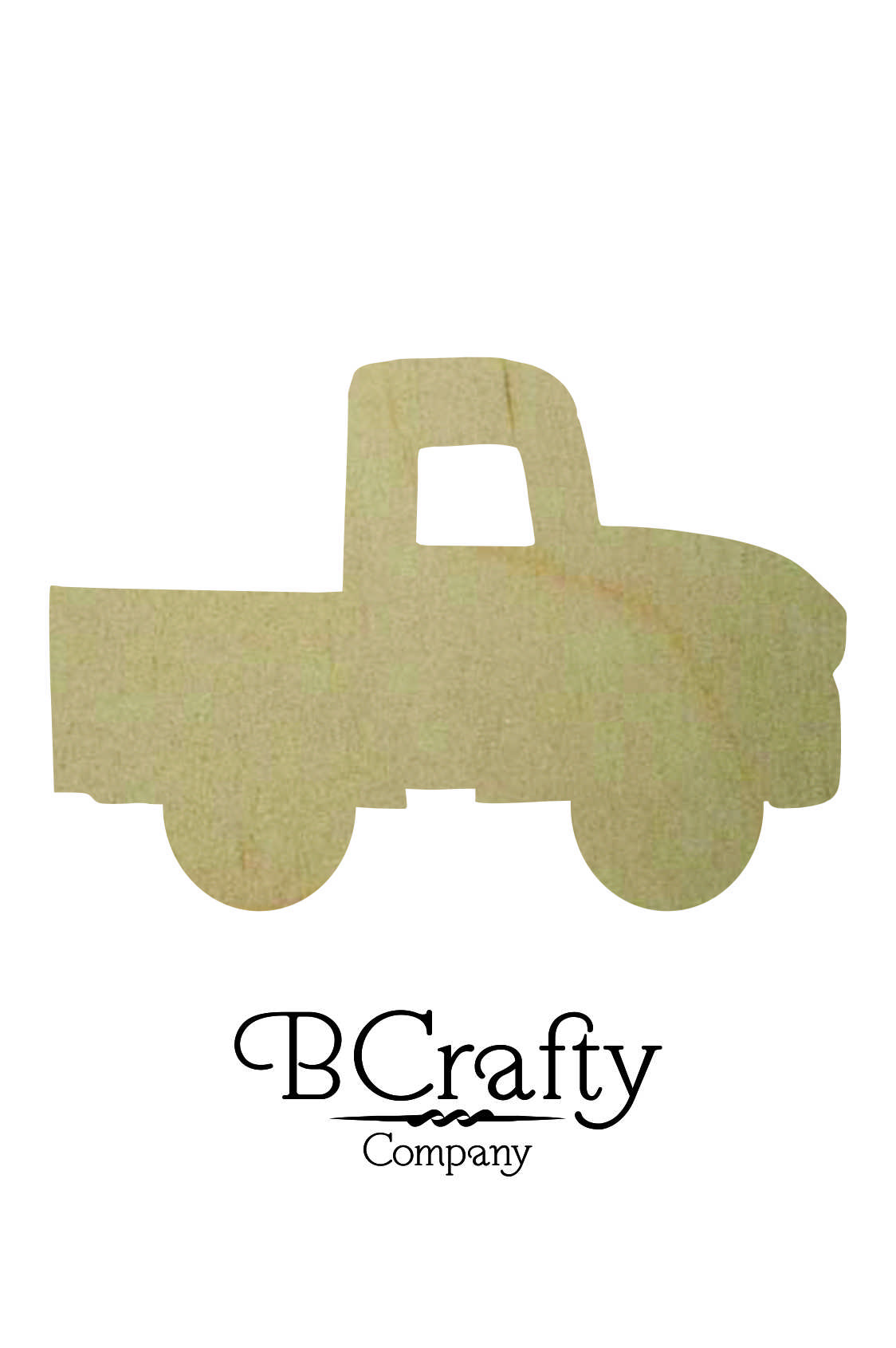 Truck With Clovers Wood Cutout Laser Cut Wooden Pickup Truck With Four Leaf Clover Unfinished Wood Blanks
