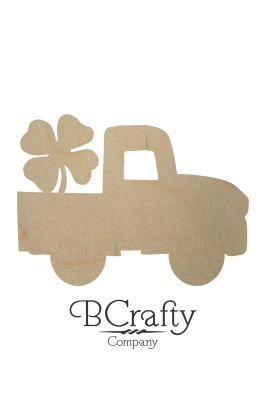 Wooden Pickup w Shamrock Cutout