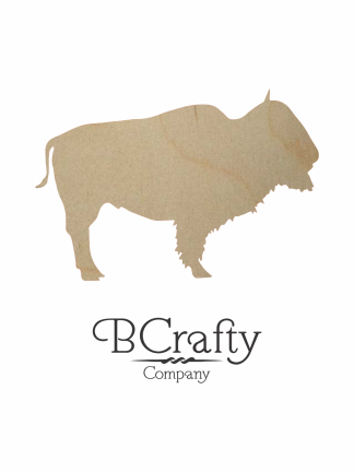 Wooden Buffalo Cutout